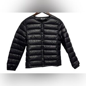 Hiheart Lightweight Black Puffer Down Jacket Women’s Medium